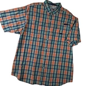 Columbia Super Bonehead PFG Shirt Plaid SZ XLT